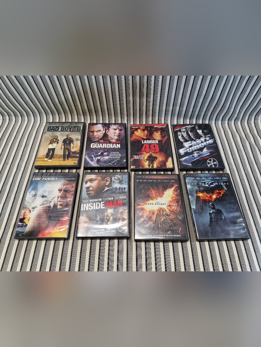 Action Movie DVD Lot Bad Boys II Dark Knight Fast & Furious Die Hard Used